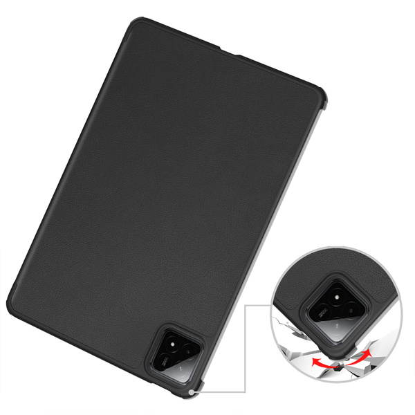 Etui Smart do Xiaomi Pad 7 / Pad 7 Pro 11 / Xiaomi Pad 7 Pro, czarne - ochronne z podstawką