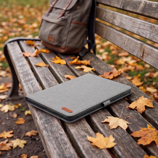 Etui Slim do Lenovo Idea Tab 11" TB336FU TB336ZU ZAFR0378PL z klapką - szare