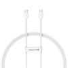 Kabel Baseus Superior Series ll USB-C 30W 480Mb / s 1m, biały