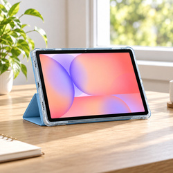 Etui Trifold do Galaxy Tab S10 Lite 10.9/ S10 FE/ S9 FE/ S9/ S8 z miejscem na rysik - niebieskie