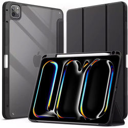 Etui pokrowiec Hard Crystal Pencil do iPad Pro 13 Gen 5 A2925 A2926 A3007, czarne