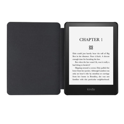 Etui do Kindle Paperwhite 1 2 3, czarne - ochronne z podstawką, dostęp do portów i przycisków