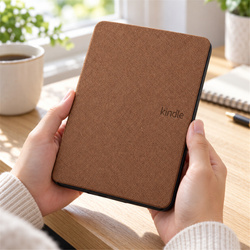 Etui Slim Case do Amazon Kindle Paperwhite 4, brązowe - ochronne z podstawką, dostęp do portów i przycisków