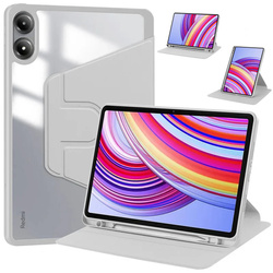 Etui Obrotowe CRYSTAL PENCIL do Xiaomi Redmi Pad Pro 12.1 2024 / Poco Pad, szare