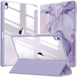 Etui Graficzne do Apple iPad 10.9 2022 Gen 10 / 11 2025 A16 Gen 11 z klapką, fioletowe - ochronne z podstawką