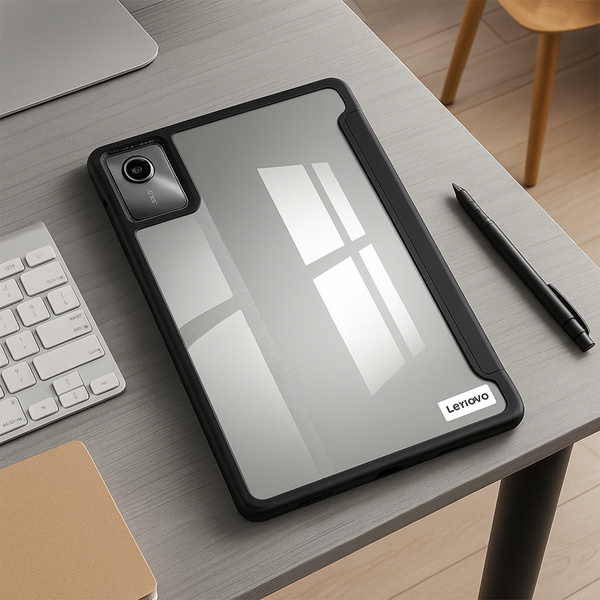 Etui Crystal case do Lenovo Tab M11 10.95 11 / 11 TB330, czarne - ochronne z podstawką