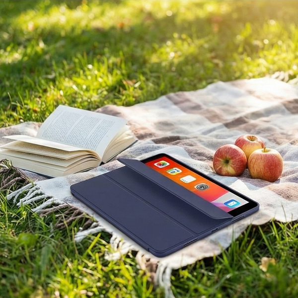 Etui Smart do iPad 10.9 2022 Gen. 10 / iPad 11 2025 A16 Gen. 11 z klapką, granatowe - ochronne z podstawką