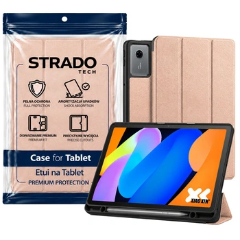 Etui Smart Pencil do Lenovo Idea Tab 11" z miejscem na rysik - różowe złoto