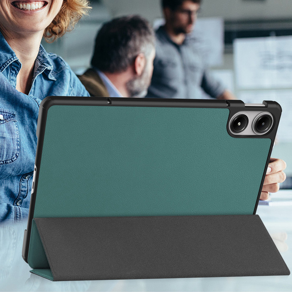 Etui Smart do Xiaomi Redmi Pad Pro 12.1 2024 z klapką / Redmi Pad Pro 12.1 2024, zielone - ochronne z podstawką