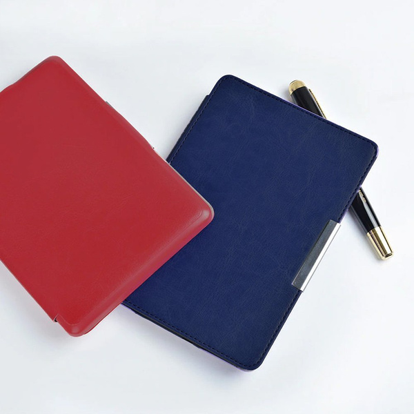Etui Smart Skóra do Kindle Paperwhite 1 2 3, czarne - ochronne z podstawką, dostęp do portów i przycisków