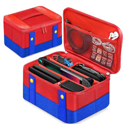 Etui Torba podróżna do Nintendo Switch 2 2025 z przegrodami wodoodporna, mario - ochronne z podstawką