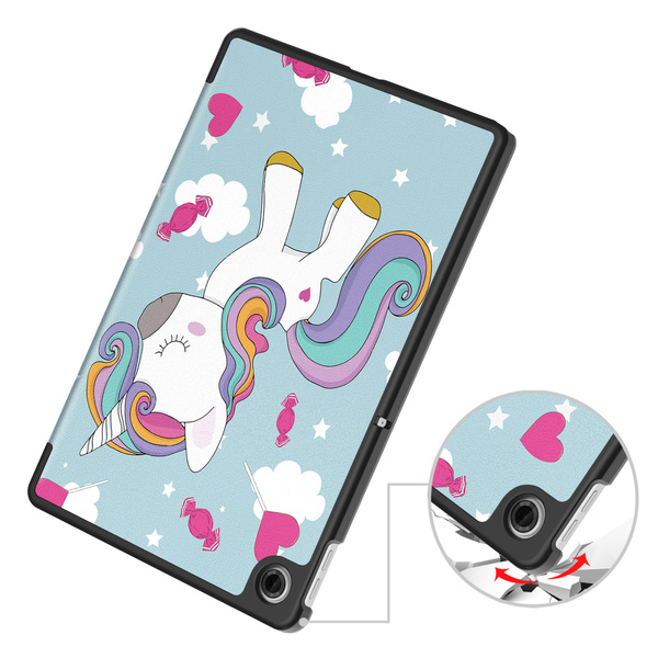 Etui Graficzne do Lenovo Tab 10.1 2025 z klapką - ochronne z podstawką