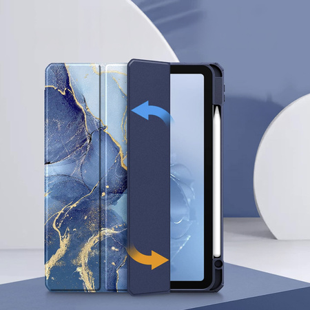 Etui Graficzne do Apple iPad 10.9 2022 Gen 10 / 11 2025 A16 Gen 11 z klapką, morskie - ochronne z podstawką