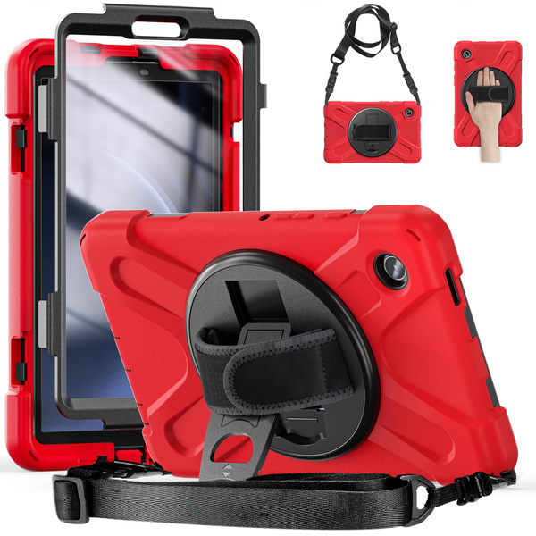 Etui pancerne Shockproof do Samsung Galaxy Tab A9 8 / 8.7 2023, czerwone - ochronne