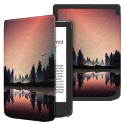 Etui Graficzne do PocketBook Verse Pro 629 634, Night lake - ochronne z podstawką, dostęp do portów i przycisków