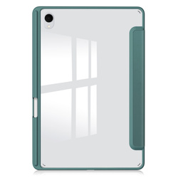 Etui Clear Pencil do Samsung Galaxy Tab S11 11 SM SMX736 z klapką, zielone - ochronne