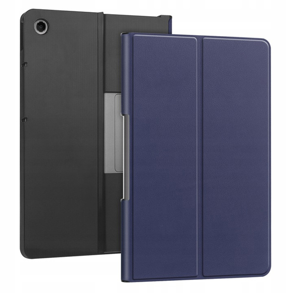 Etui Smart z klapką do Lenovo Tab Plus 11, granatowe - ochronne z podstawką