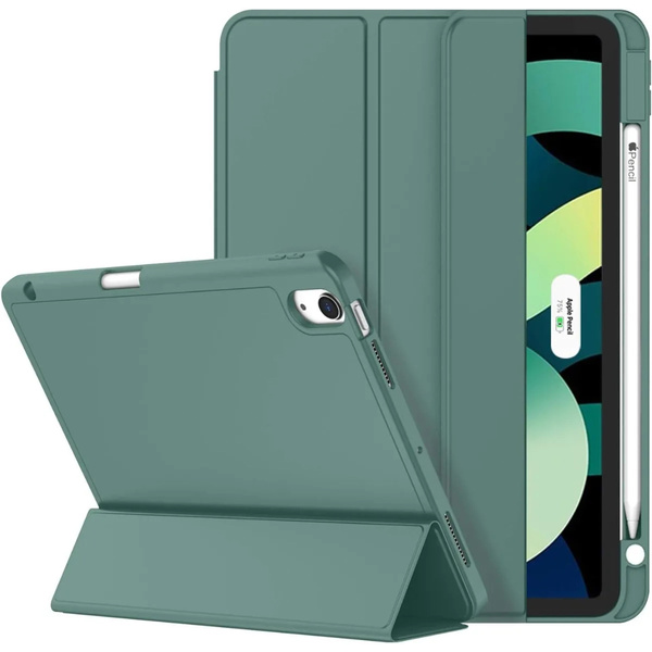 Etui Smart Pencil do iPad Air 11 M4 M3 M2, 2026/ 25/ 24, gen. 8/ 7/ 6, zielone - ochronne z podstawką