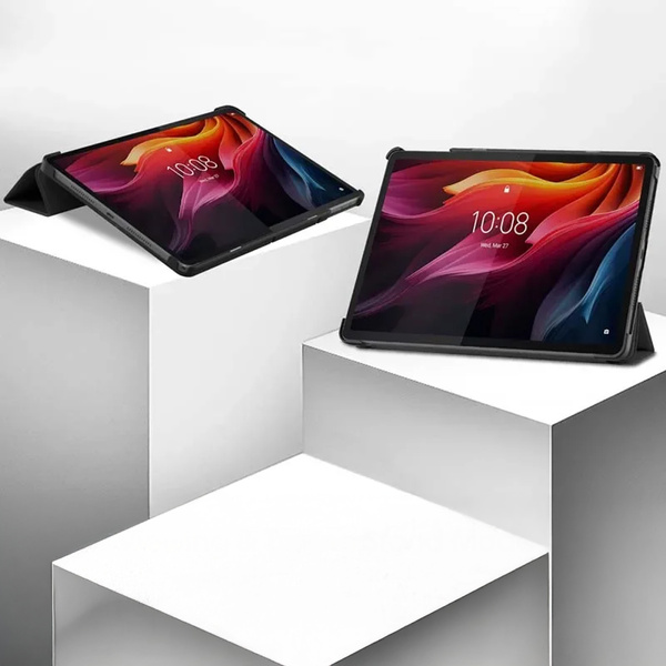 Etui Smart z klapką do Lenovo Tab K11 Plus 11.45 / Lenovo K11 Plus, czarne - ochronne z podstawką