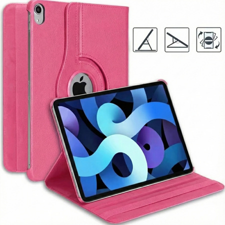 Etui OBROTOWE do iPad 10.9 2022 Gen. 10/ iPad 11 2025 A16 Gen. 11 podstawka, różowe