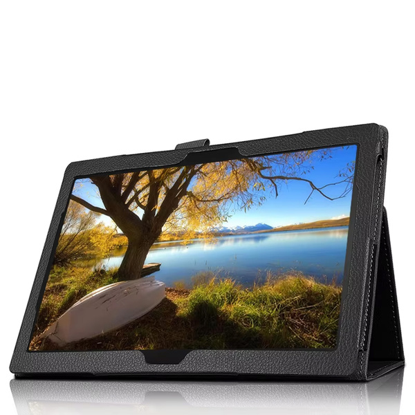 Etui Slim z klapką do Lenovo Tab M10 10.1 2022 3 Gen / 3rd Gen, czarne - ochronne z podstawką