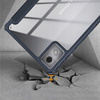 Etui z klapką Clear do Lenovo Tab K11 Plus 11.45 / Lenovo K11 Plus, granatowe - ochronne z podstawką