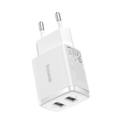 Baseus Compact ładowarka sieciowa 2x USB 10.5W