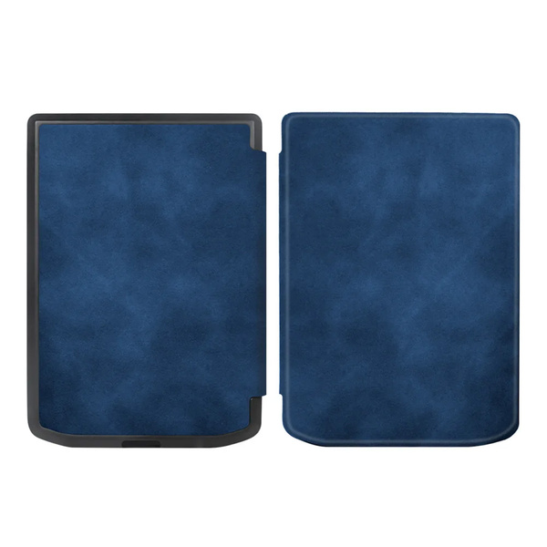 Etui Smart do Pocketbook Verse / Verse Pro 629 634, granatowe - ochronne z podstawką, dostęp do portów i przycisków