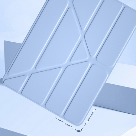 Etui Clear Trifold z podstawką do Samsung Galaxy Tab S6 Lite 2022/24 10.4", niebieskie