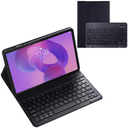 Etui z klawiaturą Bluetooth do Lenovo Idea Tab Plus 12.1 / Idea Tab Plus 12.1 2025, czarne - ochronne z podstawką