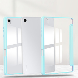 Etui Clear Pencil do Samsung Galaxy Tab S11 11 SM SMX736 z klapką, niebieskie - ochronne