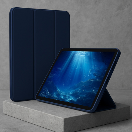 Etui pokrowiec Smart z magnetyczną klapką do Xiaomi Redmi Pad SE 8.7" 2024, granatowe