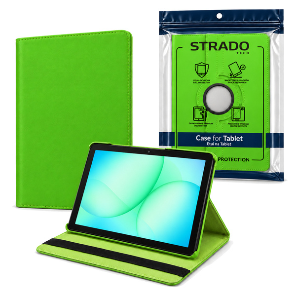 Etui obrotowe do Galaxy Tab A11+ 2025 X236/X235/X230 A9+ SM-X216/X215/X210 - zielone