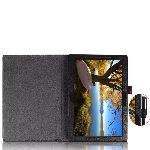 Etui Slim z klapką do Lenovo Tab M10 10.1 2022 3 Gen / 3rd Gen, czarne - ochronne z podstawką
