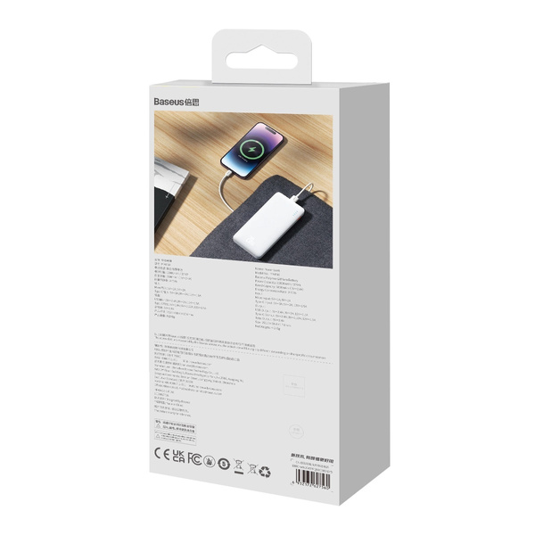 Powerbank do telefonu i tabletu Baseus Airpow 20W 10000mAh z kablem USB-C 30 cm