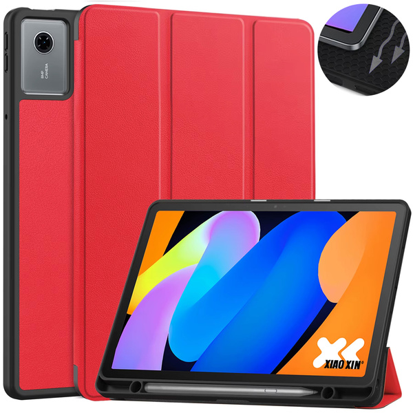 Etui z uchwytem na rysik do Lenovo Idea Tab 11 TB336FU TB336ZU ZAFR0378PL, czerwone