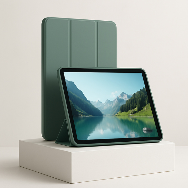 Etui Smart z magnetyczną z klapką do Xiaomi Redmi Pad SE 8.7 2024, zielone - ochronne z podstawką