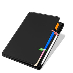 Etui Obrotowe Clear do Lenovo Idea Tab 11 2025, czarne - ochronne z podstawką