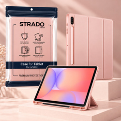 Etui do Galaxy Tab S10 Lite 10.9/S10 FE/S9 FE/ S9/ S8 z miejscem na rysik - różowe