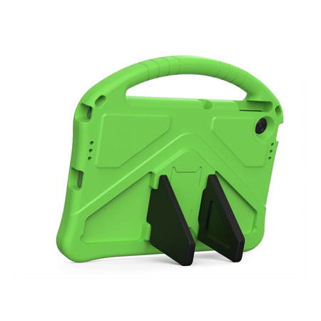 Etui FunColor do Lenovo Tab 10.1 2025, zielone - ochronne z podstawką, dostęp do portów i przycisków