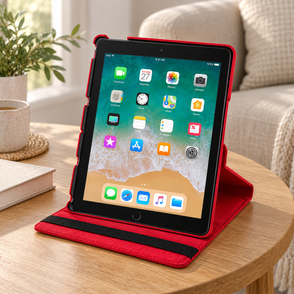 Etui obrotowe do Apple iPad Air/ Air 2 9.7" 2017/2018 gen 5/6 - czerwone