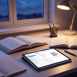 Etui Graficzne do Lenovo Tab 10.1 2025 z klapką - ochronne z podstawką