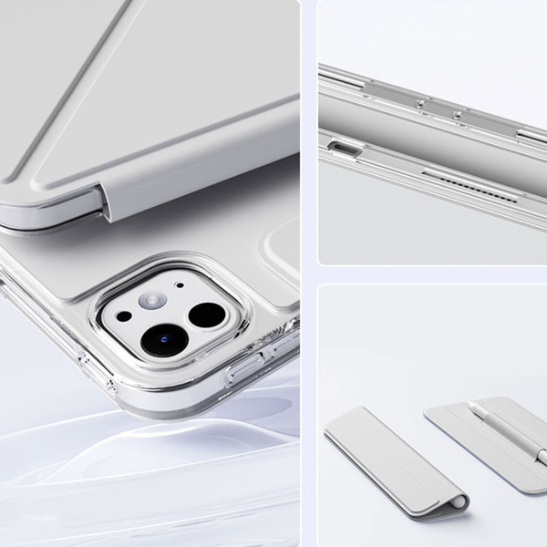 Etui Origami do Apple iPad Air 11 M3 2025 / Air 11 M2 2024 Gen 7 6 / iPad Air 11 M2 2024, białe - ochronne