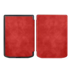 Etui Smart do Pocketbook Verse / Verse Pro 629 634, czerwone - ochronne z podstawką, dostęp do portów i przycisków