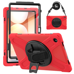 Etui do Samsung Galaxy Tab A11 Plus 10.9 2025 / A9 Plus - Pancerne z szybką, uchwytem i paskiem
