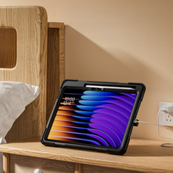 Etui pancerne Armor do Xiaomi Pad 7 / 7 PRO / Pad 8 / 8 PRO / Pad 9 z uchwytem - czarne