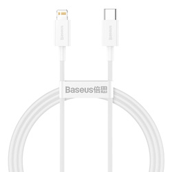 Kabel Baseus Superior Series USB-C / Lightning PD 20W 1 m, biały