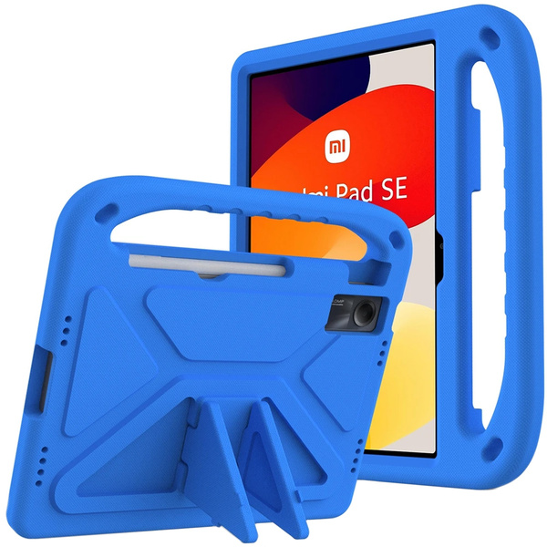 Etui do Xiaomi Redmi Pad SE 11 2023, niebieskie - ochronne z podstawką, dostęp do portów i przycisków