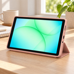 Etui Smart do Galaxy Tab A11 X135/X133 A9 SM-X115/SM-X110 z klapką - różowe