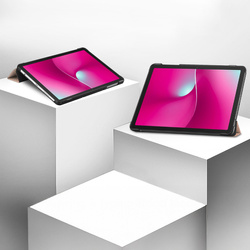 Etui Smart do T-Mobile T Tablet 2 10.1 5G 2025 z klapką, różowe złoto - ochronne z podstawką
